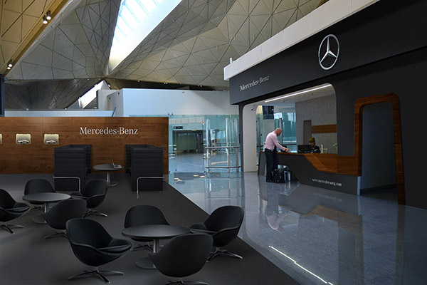 Эскиз оформления зоны Mercedes